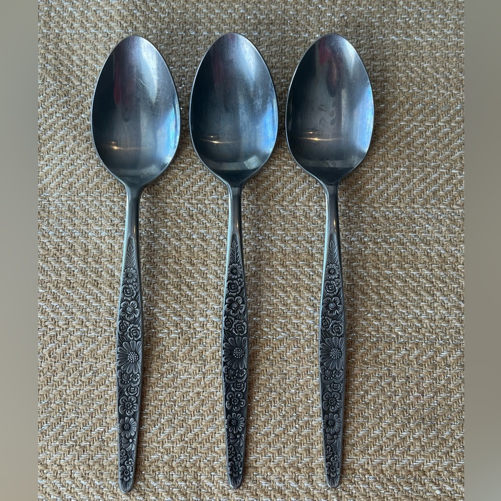 Vintage Interpur Jardinera (3) Soup Spoons